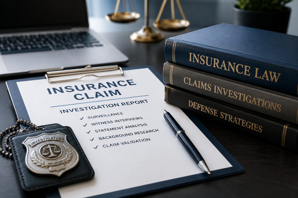 Insurance defense investigation report and claims analysis by private investigator in Fort Lauderdale and South Florida